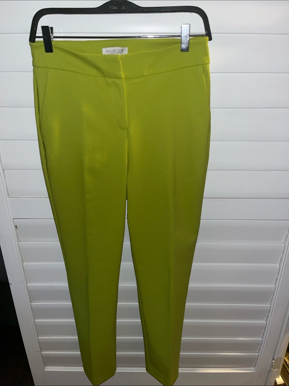 Rachel Zoe Chartreuse Cropped Slim Pants